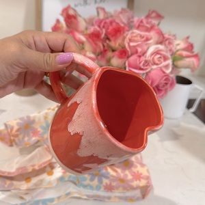 Anthropologie Heart Mug